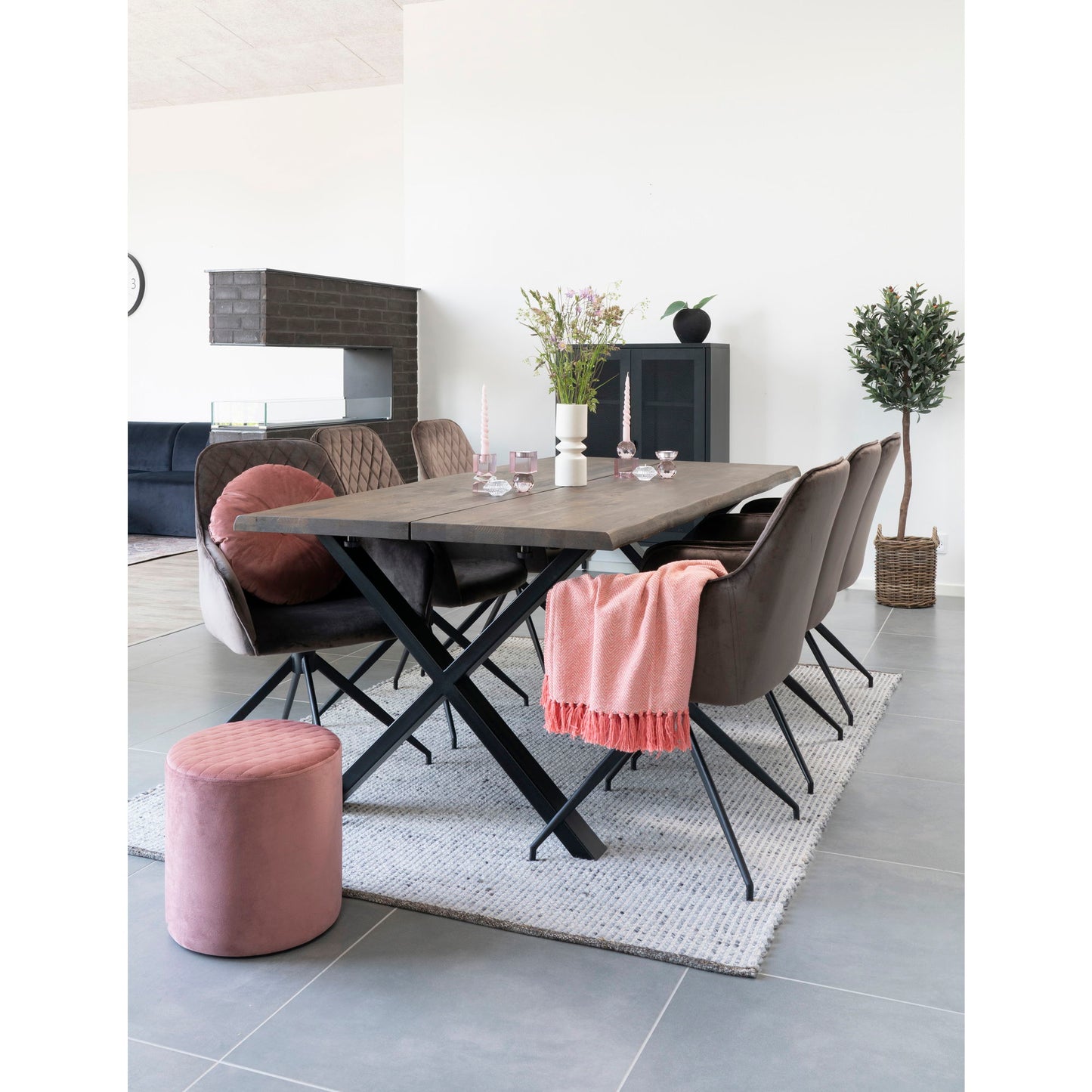 Oliventræ - Kunstig plante, grøn H:150 cm