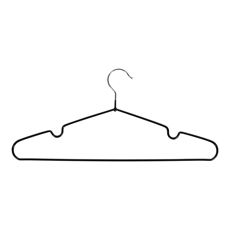 Massa Bøjler - Metal bøjler med sort belægning, sæt af 10