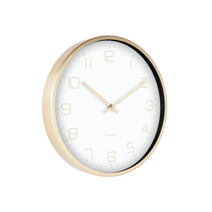 Guld elegance hvid - Karlsson vægur