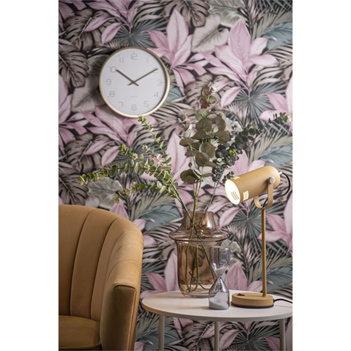 Guld elegance hvid - Karlsson vægur