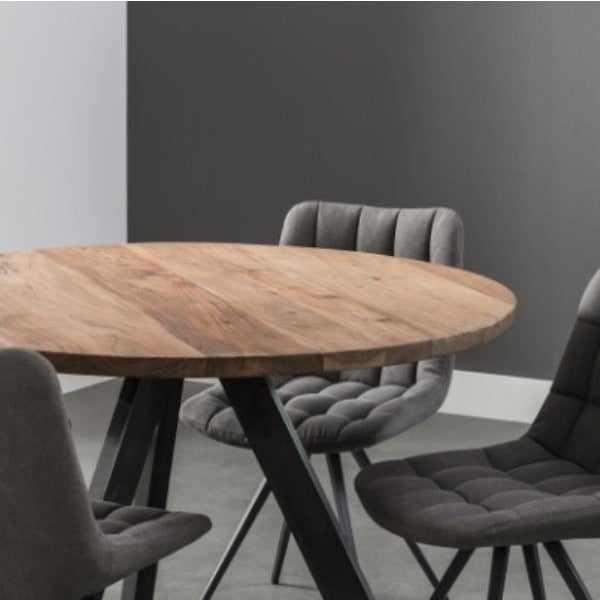 Spisebord i massiv akacie træ - 120 cm