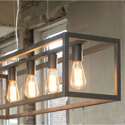 Industri loftslampe design - Sølv metal