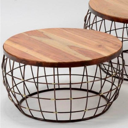 Sofabordssæt - Antik kobber.