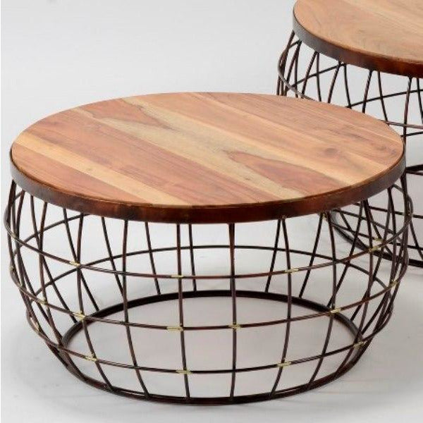 Sofabordssæt - Antik kobber.