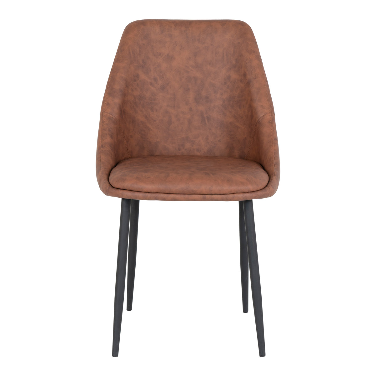 Porto spisebordsstol – Vintage brun PU læder