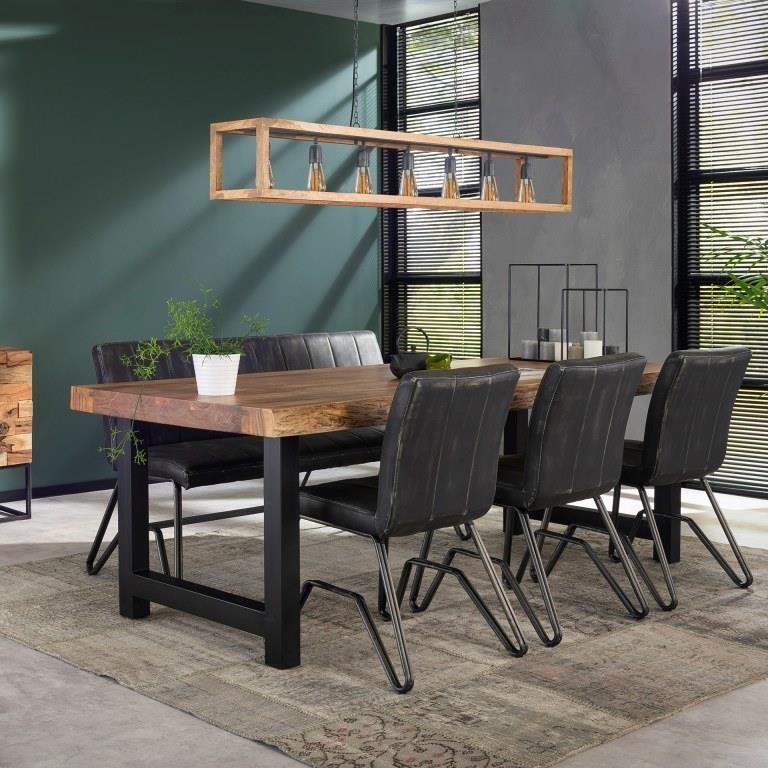 Unika spisebord i massiv akacietræ - 100 x 240 cm.