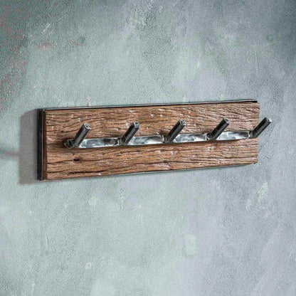 Knagerække i genbrugstræ - 5knager