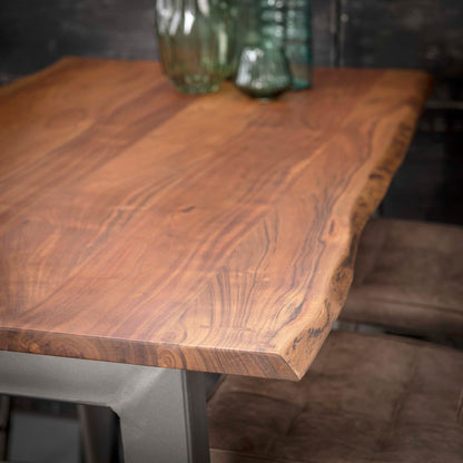 Barbord 80 x 147 cm. - Massiv akacietræ