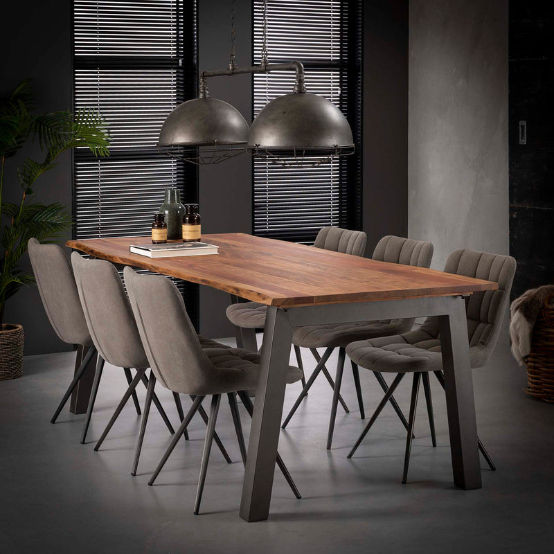 Spisebord i massiv akacietræ -  90 x 180 cm