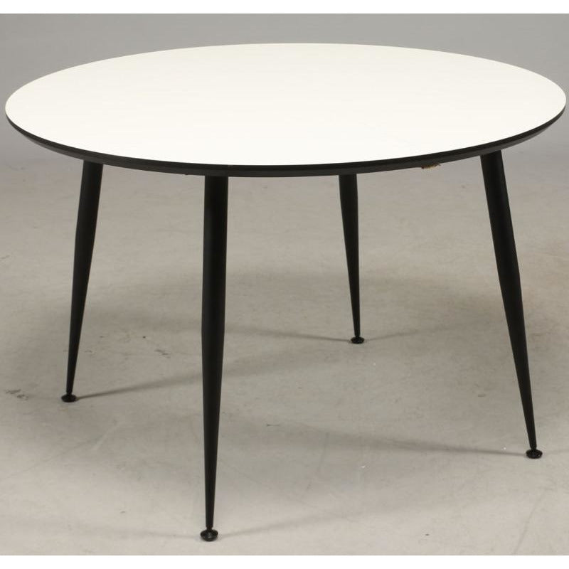 Hvid laminat spisebord - 110 cm