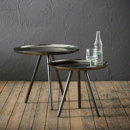 Sofabordssæt - Sort nikkel