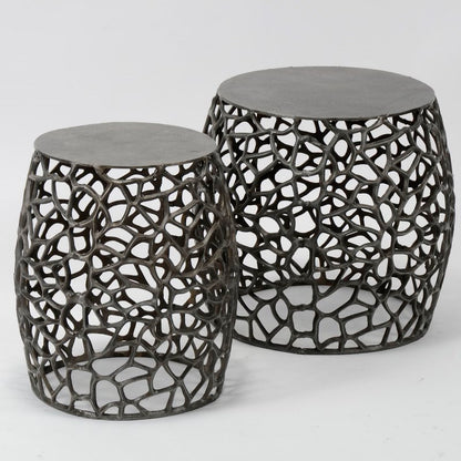 Sofabordssæt i sort nikkel.