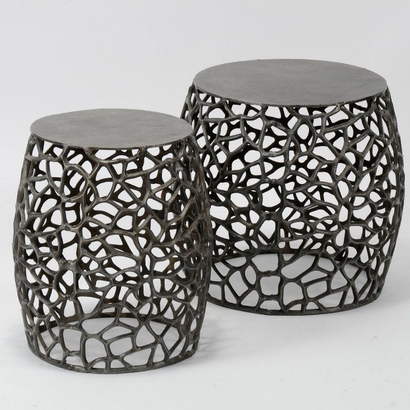 Sofabordssæt i sort nikkel.