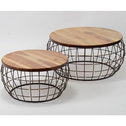 Sofabordssæt - Antik kobber.