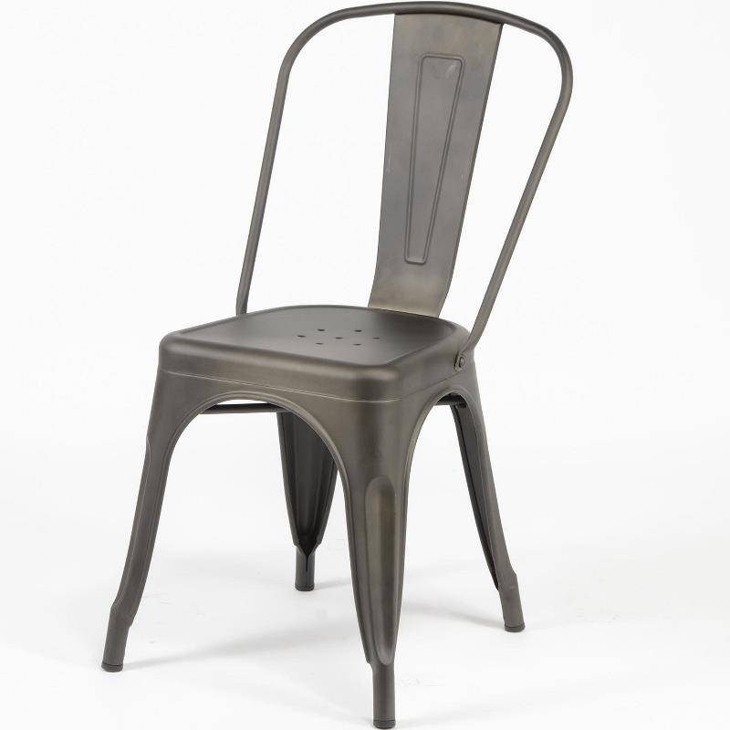 Spisebordsstol i industriel design stål - 4. Stk