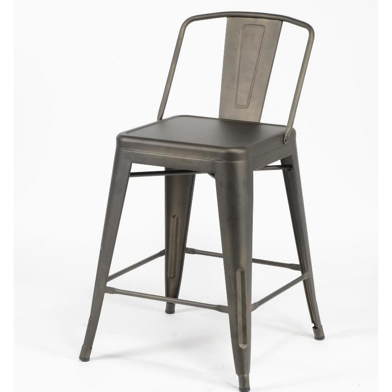 Barstol i industriel design - Stål