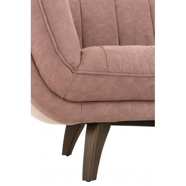 Lina Velour sofa 3 personer - Trælys