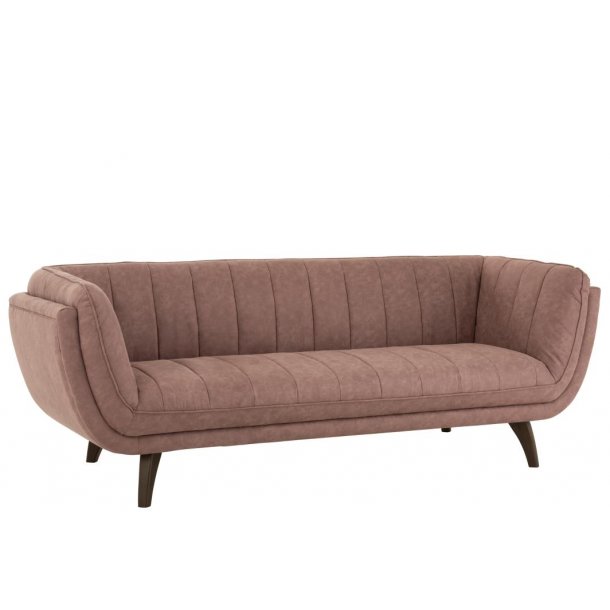 Lina Velour sofa 3 personer - Trælys