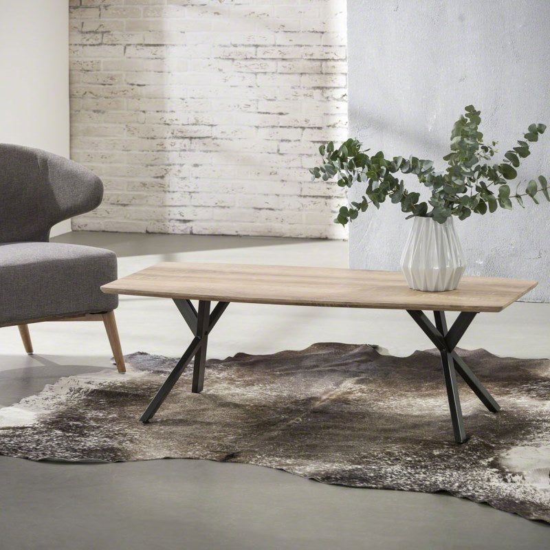 Sofabord i antik ege look - 120 cm x 60 cm