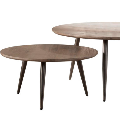 Sofabordssæt i grå ege look -  80 cm x 60 cm