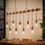 Bambus loftslampe med 9 pærer
