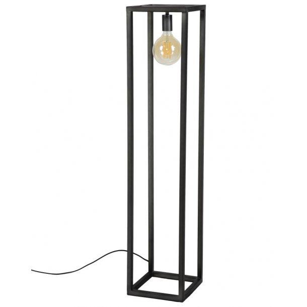 Kubistisk gulvlampe - Sølv finish