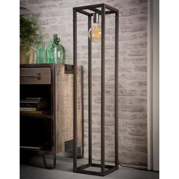 Kubistisk gulvlampe - Sølv finish