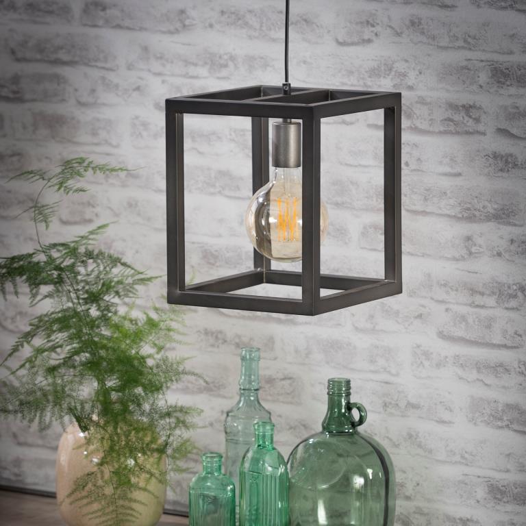 Loftslampe i Kubistisk design - Sølv
