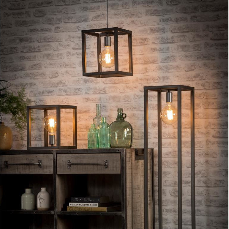 Loftslampe i Kubistisk design - Sølv