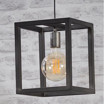 Loftslampe i Kubistisk design - Sølv