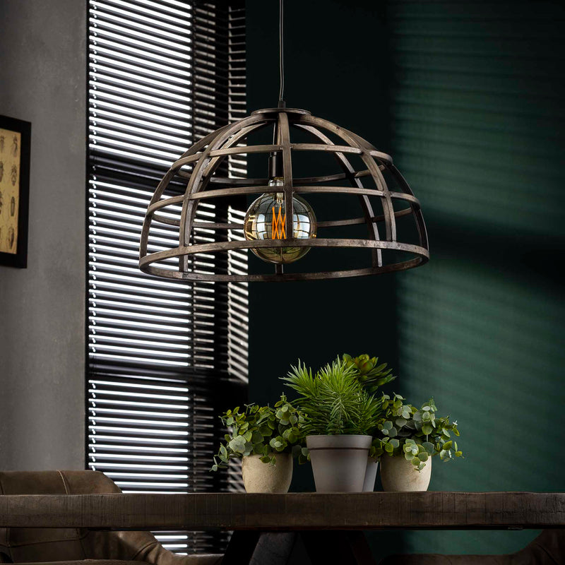 Loftslampe i antik sølv finish - 50 cm