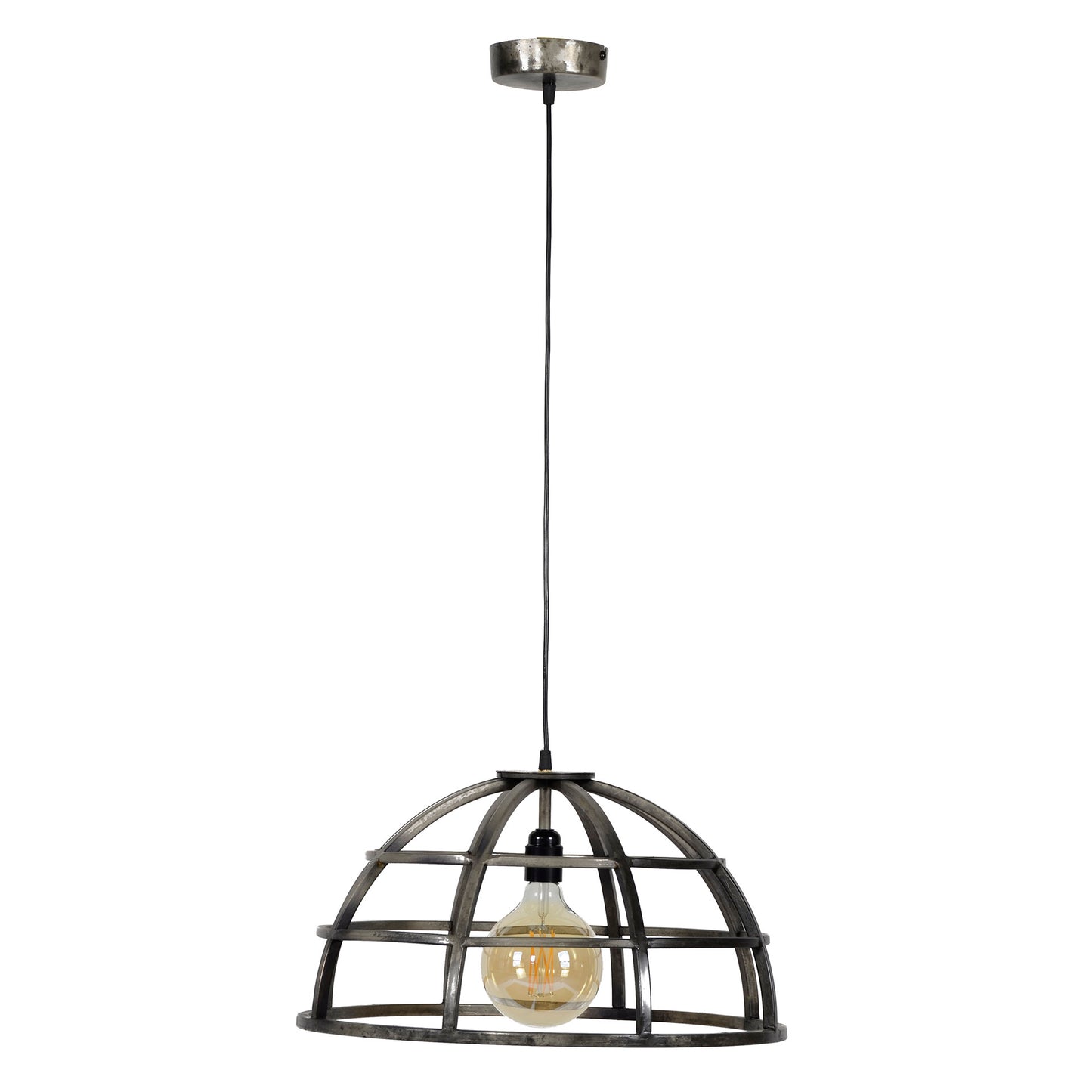 Loftslampe i antik sølv finish - 50 cm