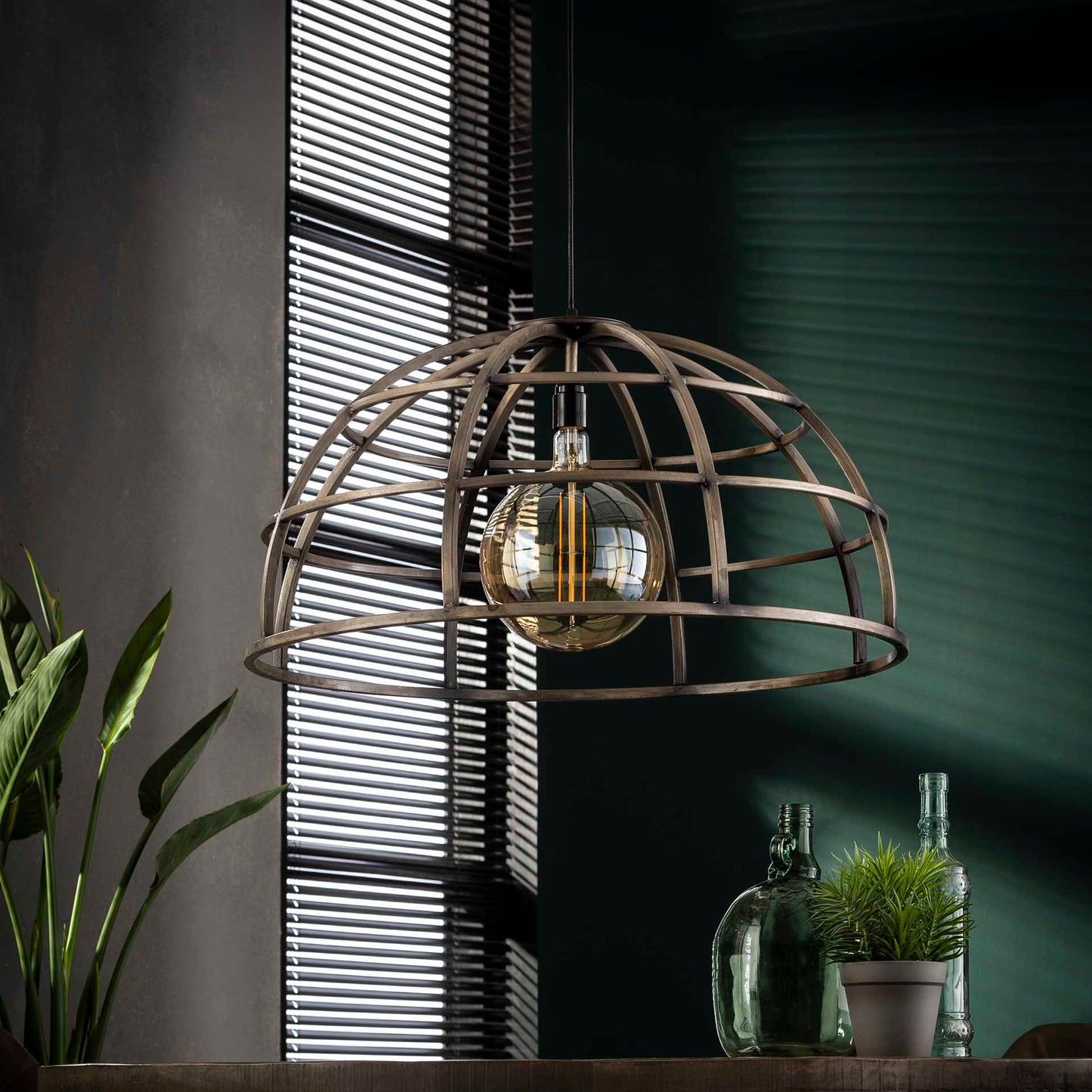 Loftslampe - Antik sølv finish