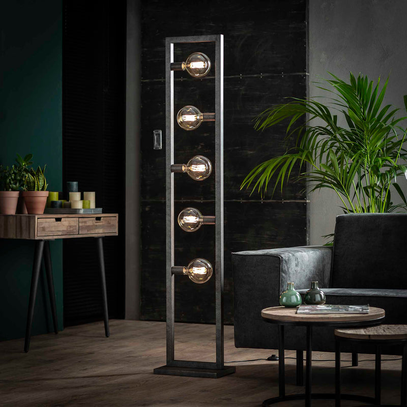 Antik gulvlampe - Sølv