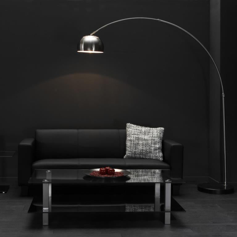 Mat nikkel - Gulvlampe