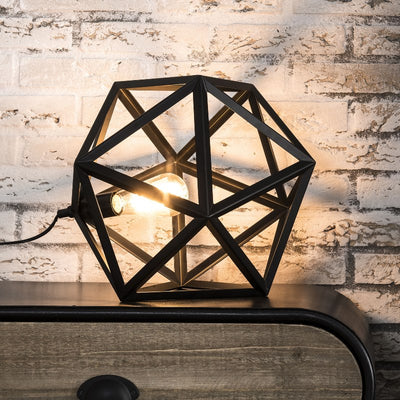 Triangelformet bordlampe - Industri design