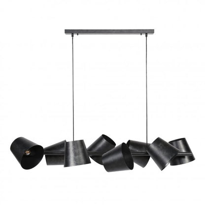 Loftslampe - 8 lampeskærme i metal