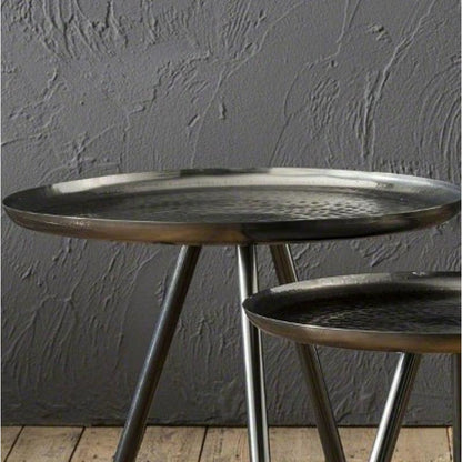 Sofabordssæt - Sort nikkel