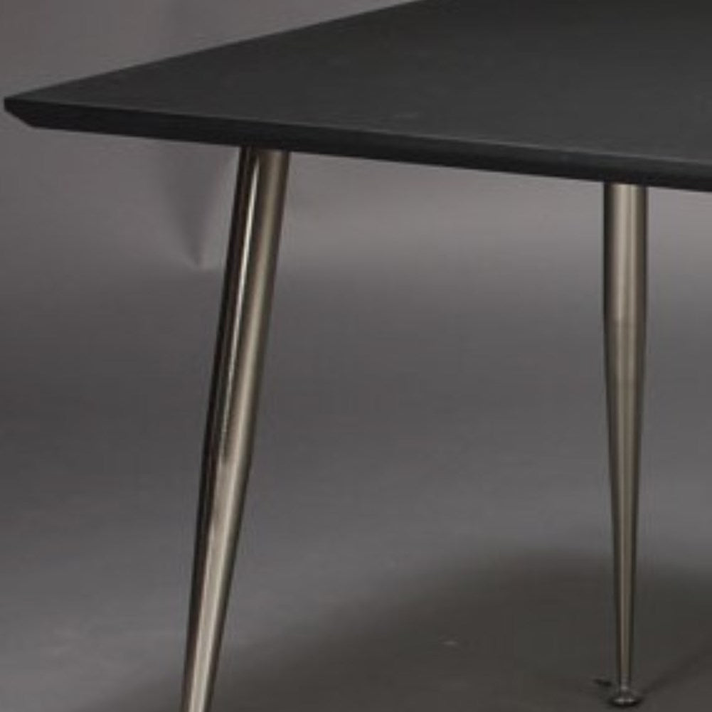Sort højtrykslaminat spisebord - 130 x 70 cm.