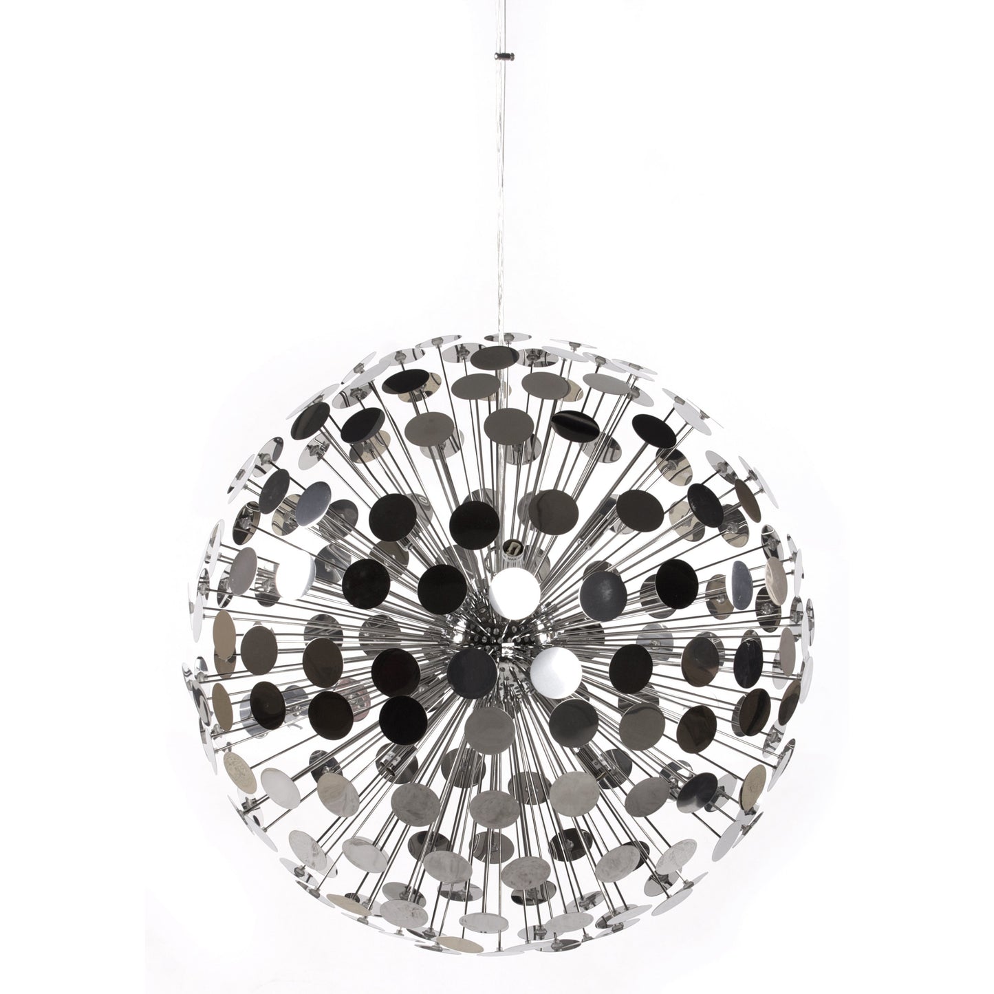 Chrome belagt loftslampe - Disco
