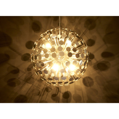 Chrome belagt loftslampe - Disco