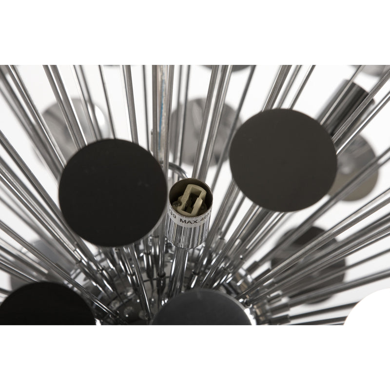 Chrome belagt loftslampe - Disco