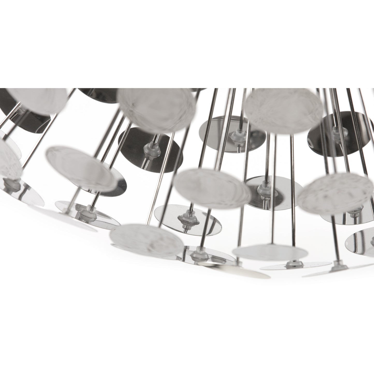 Chrome belagt loftslampe - Disco