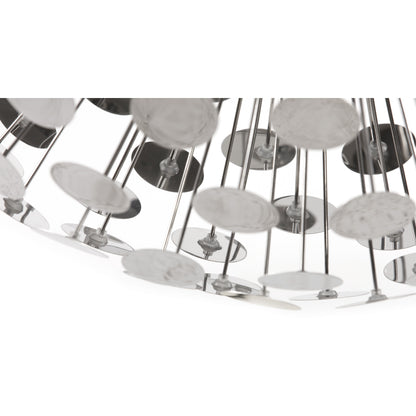 Chrome belagt loftslampe - Disco