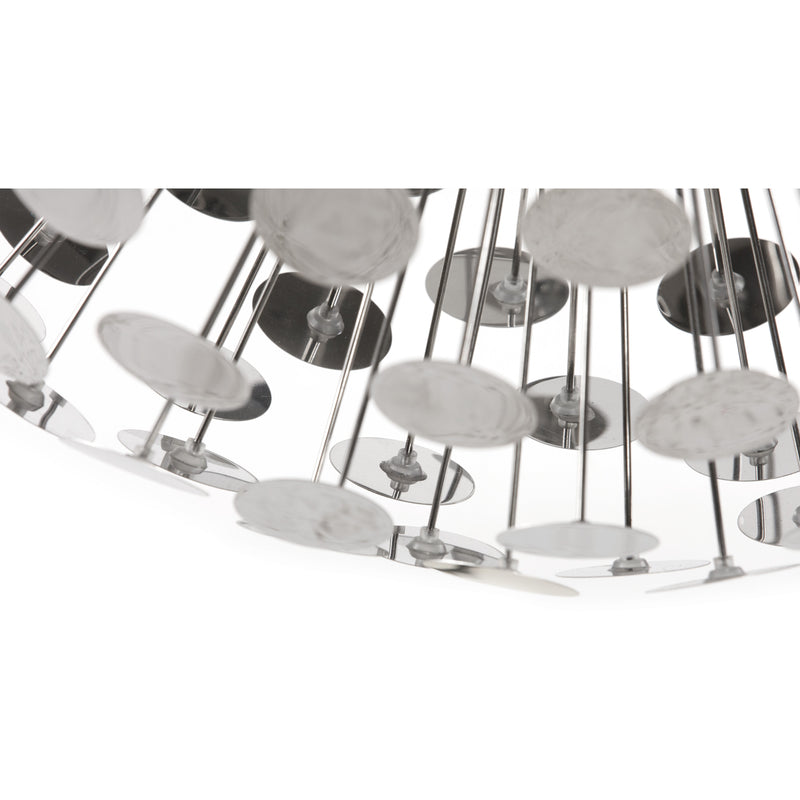 Chrome belagt loftslampe - Disco