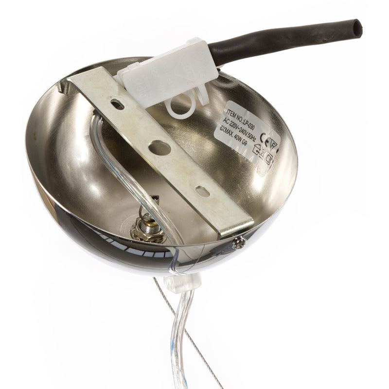 Chrome belagt loftslampe - Disco