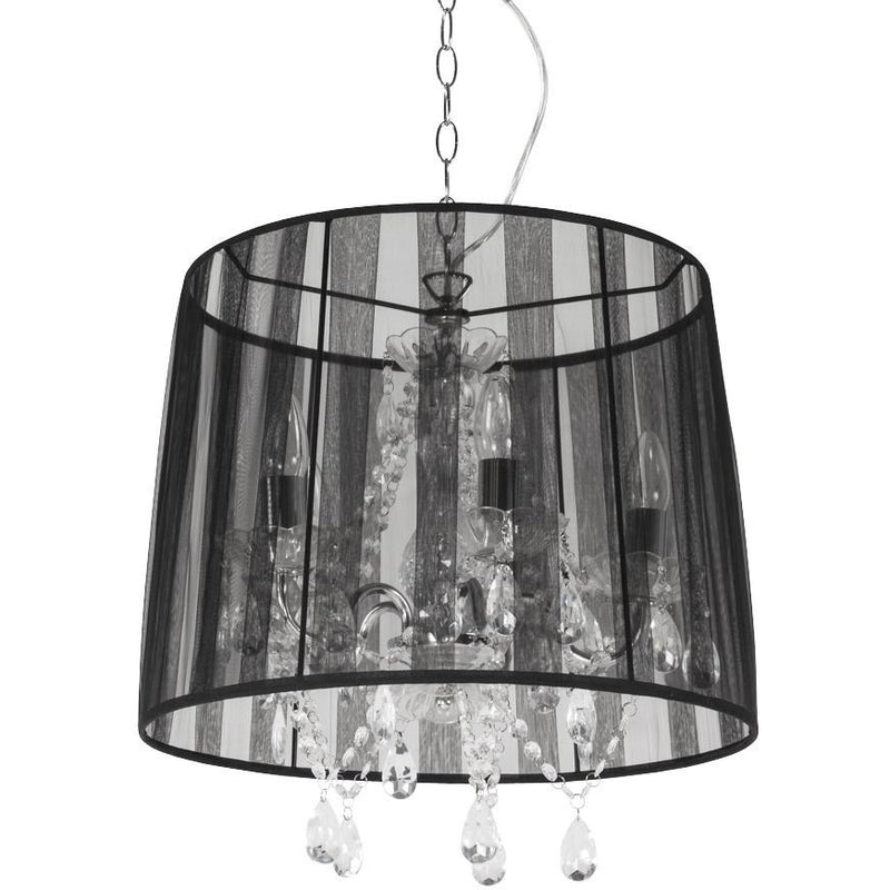 Lysekrone loftslampe - Sort