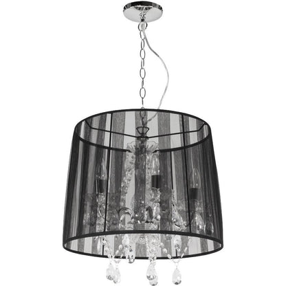 Lysekrone loftslampe - Sort