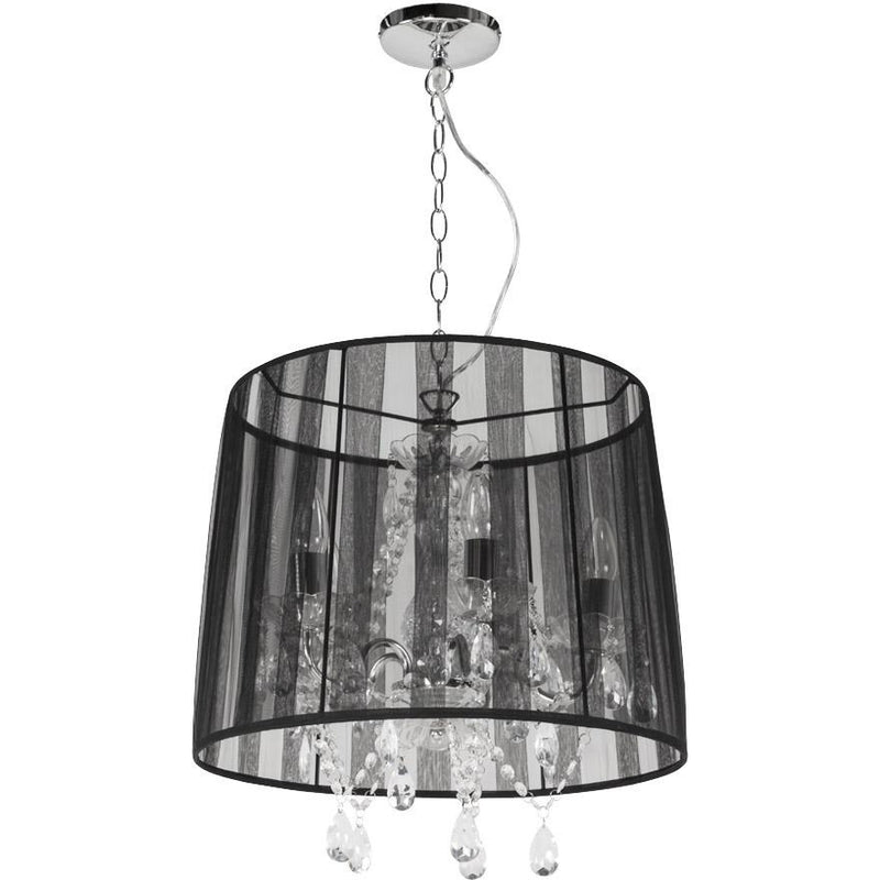 Lysekrone loftslampe - Sort