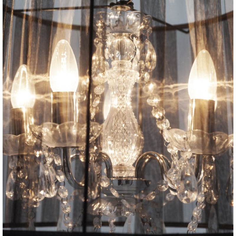 Lysekrone loftslampe - Sort